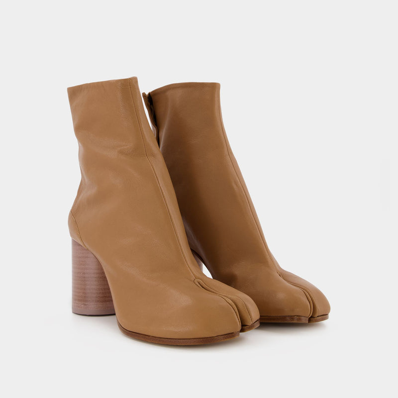 Ankle Boots Tabi H80 in Beige Soft Vintage Leather
