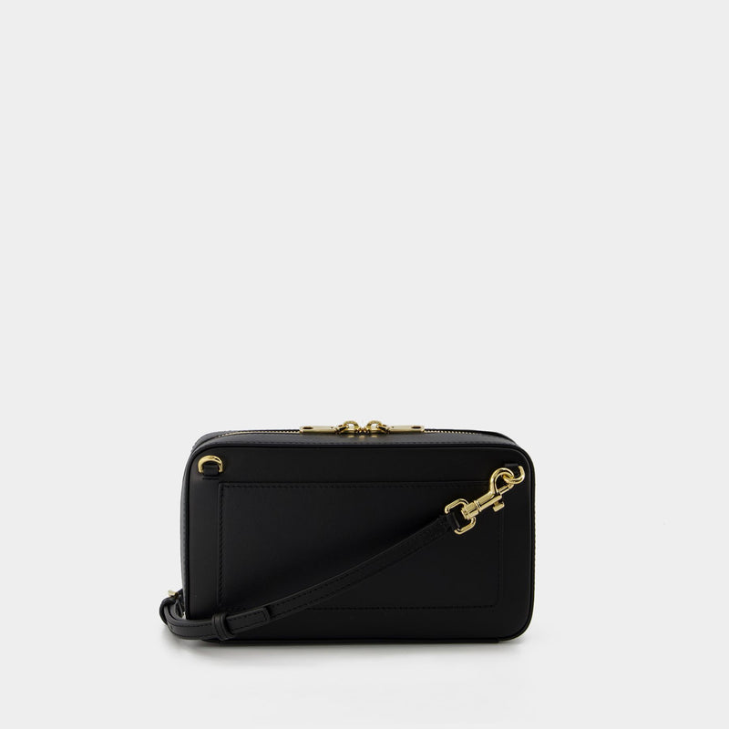 Dg Logo Camera Crossbody - Dolce & Gabbana -  Black - Leather