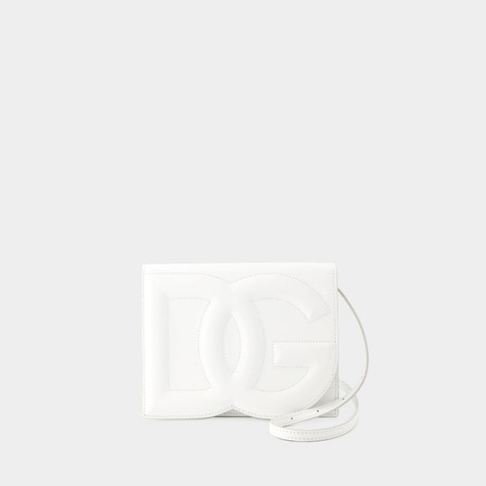 DG Logo Crossbody - Dolce&Gabbana - Leather - White