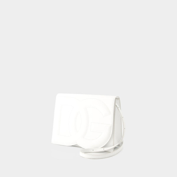 DG Logo Crossbody - Dolce&Gabbana - Leather - White