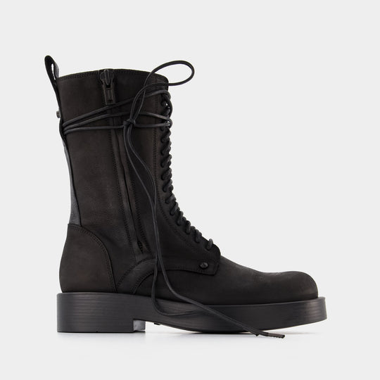 Maxim Ankle Boots in Black Leather