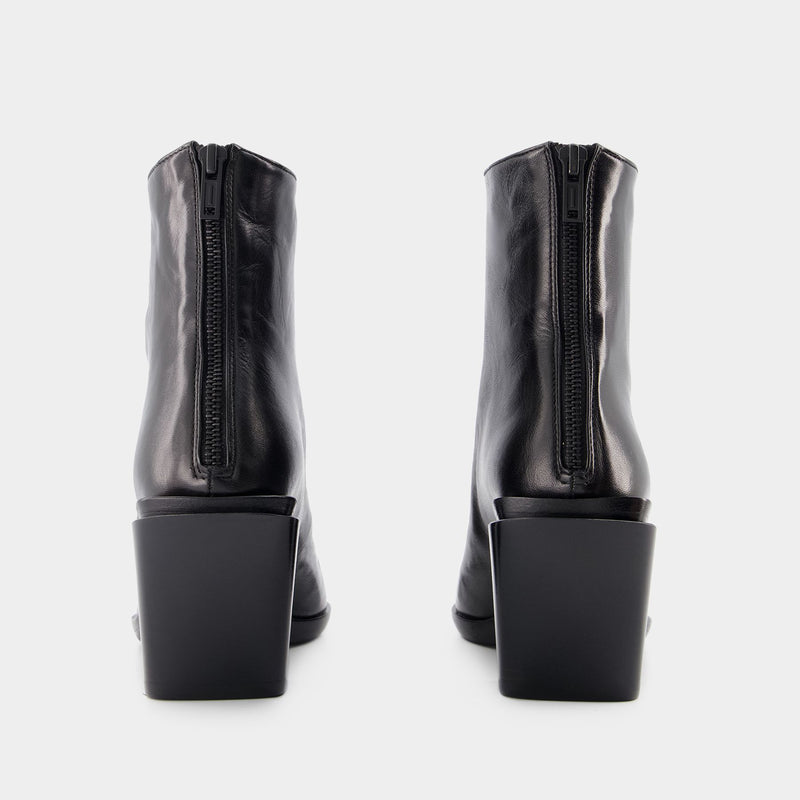 Florentine Ankle Boots - Ann Demeulemeester - Black - Leather