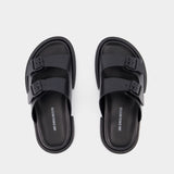 Block Henri Sandals - Ann Demeulemeester - Black - Leather