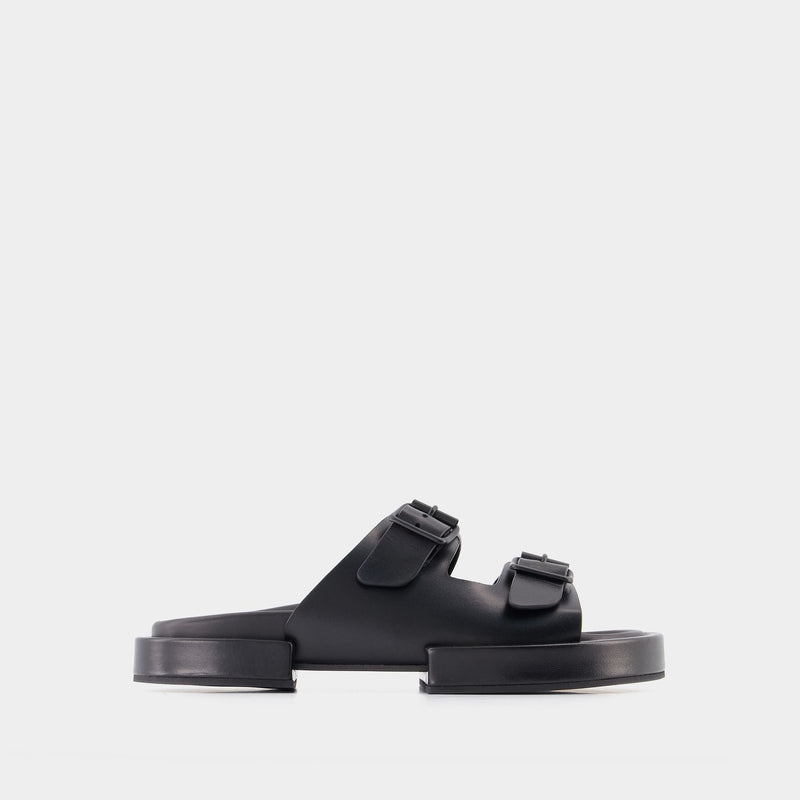 Block Henri Sandals - Ann Demeulemeester - Black - Leather