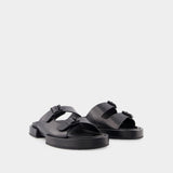 Block Henri Sandals - Ann Demeulemeester - Black - Leather