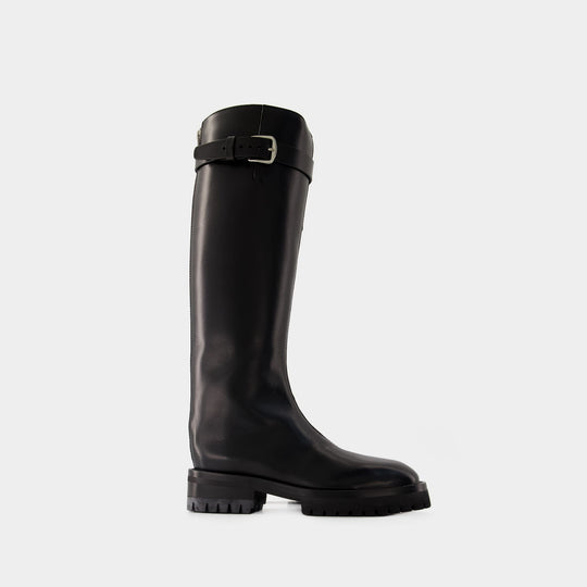 Nes Riding Boots - Ann Demeulemeester - Leather - Black