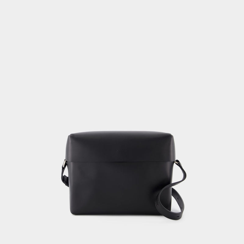 Lid Crossbody - Jil Sander - Leather - Black