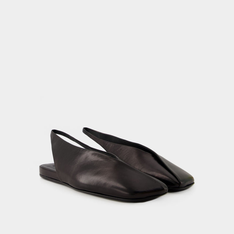 Ballet Sandals - Jil Sander - Leather - Black