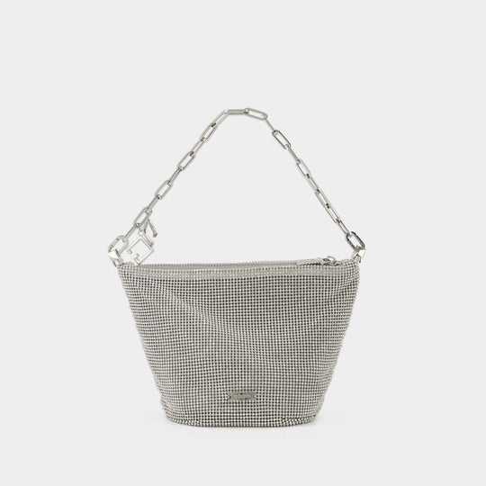 Gia Shoulder Hobo Bag - Cult Gaia - Silver - Strass