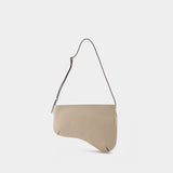 Curve Bag in Ivory and White Leather