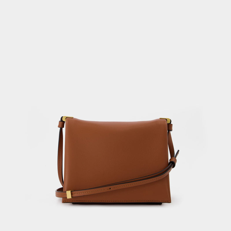 Uma Box Bag in Brown Leather