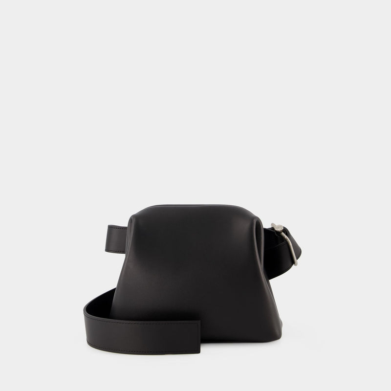 Mini Brot Hobo Bag - Osoi - Black - Leather