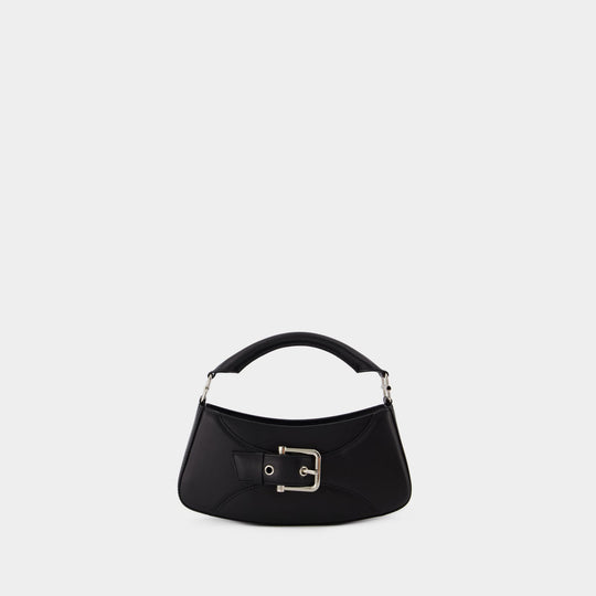 Belted Brocle Bag - Osoi - Leather - Black
