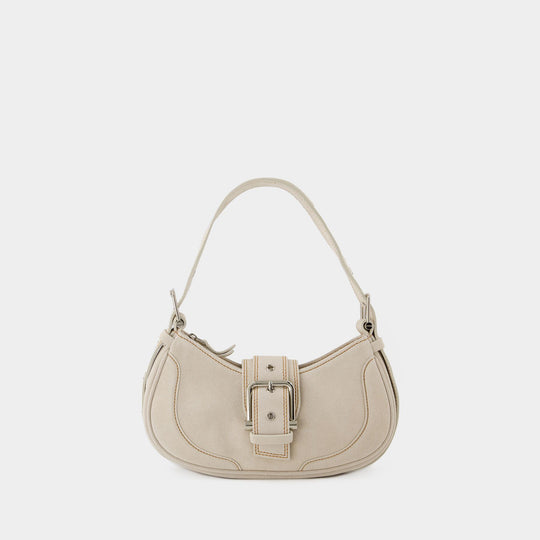 Hobo Brocle Bag - Osoi - Leather - Beige