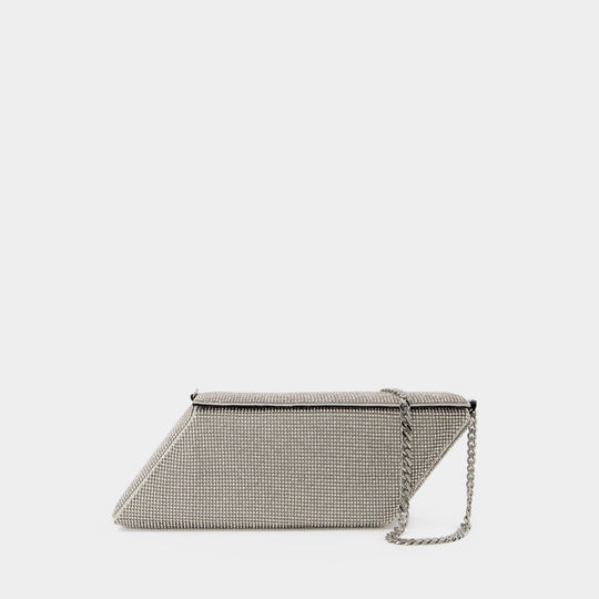 Parallelogram Bag - Kara - White - Brass