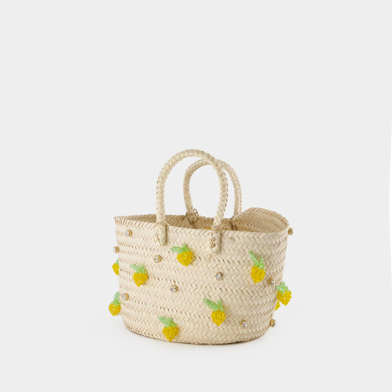 Sicily Lemon Bag - Shourouk - Palm fibre - Yellow