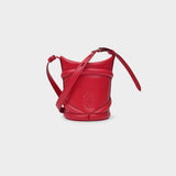 The Curve Bag in Red Leather