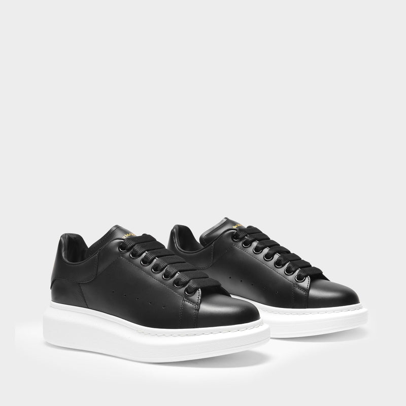 Oversized Sneakers - Alexander Mcqueen - Black - Leather