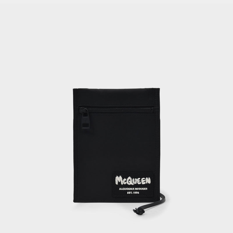 Crossbody Pouch In Black Polyester