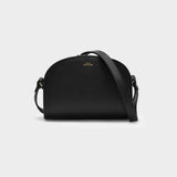 Demi Lune Mini Bag in Black Leather