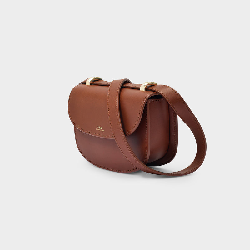Mini Geneve On Strap Bags in Brown Smooth Leather