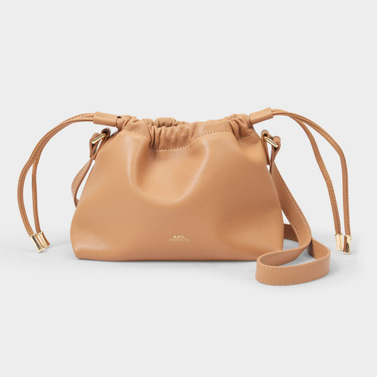 Ninon Mini Hobo Bag - A.P.C. - Caramel - Synthetic