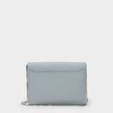 Buckle Trvel Case in Grey Leather