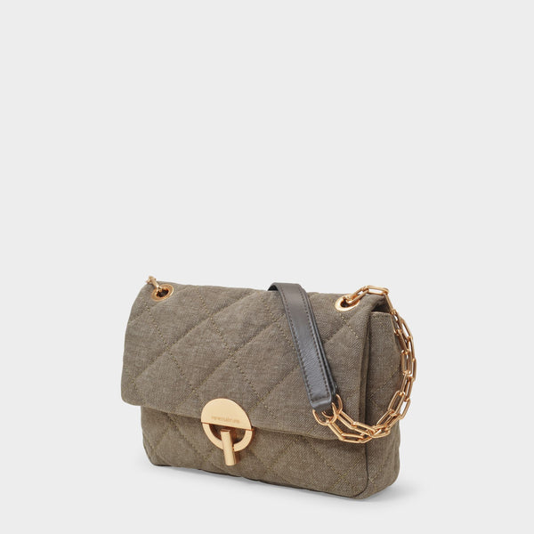 Moon Shoulder Bag - Vanessa Bruno - Linen - Green