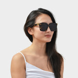 Cat Eye Sunglasses in Havana Brown