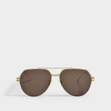 Sunglasses In Gold Metal Bv1046S