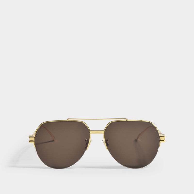Sunglasses In Gold Metal Bv1046S