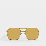 Bv1045S Sunglasses in Gold Metal