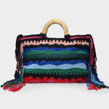 Vera Tote Bag in Multicoloured Crochet