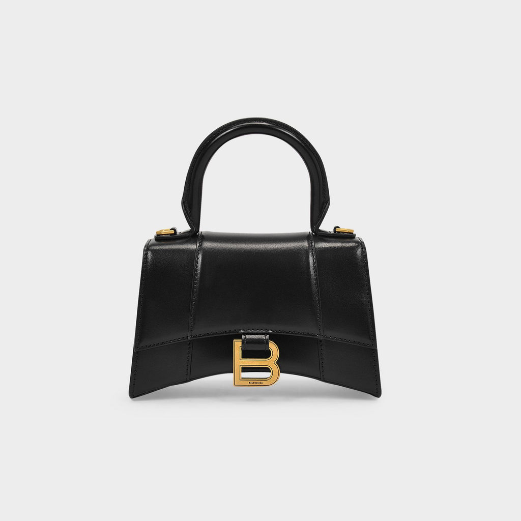 Balenciaga hourglass top handle sales bag