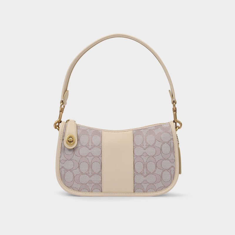 Swinger Bag in Stone Ivory Canvas