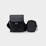 Charter North South Bag in Black Canvas