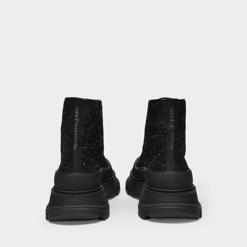 Tread Slick High Sneakers in Black Canvas