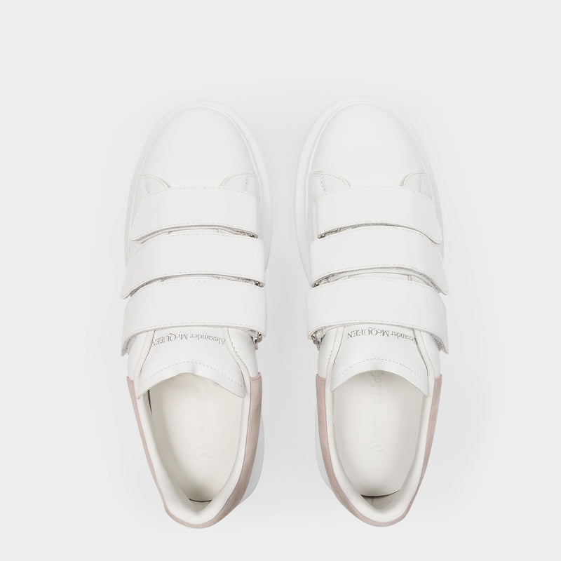 Oversized Sneakers - Alexander Mcqueen - White/Patchouli - Leather