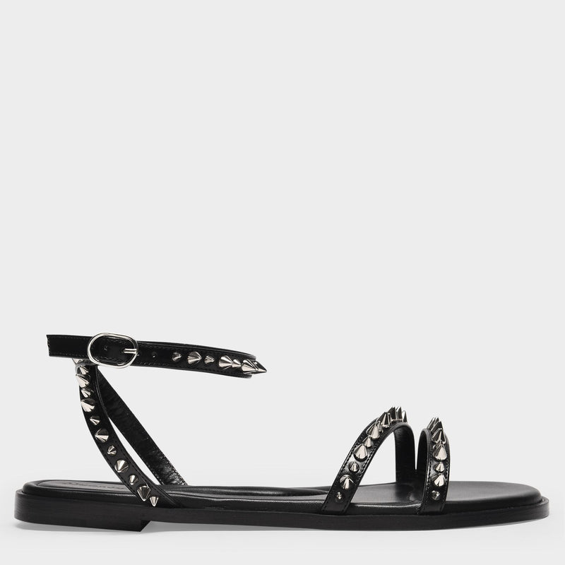 Sandals in Black Leather