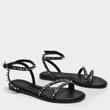 Sandals in Black Leather