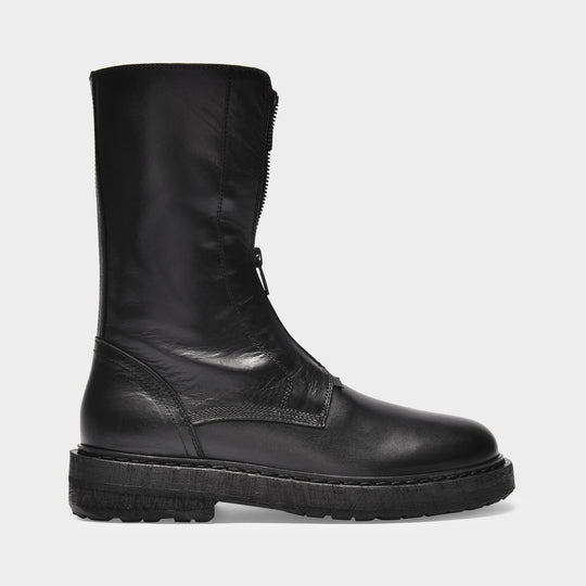 Willy A. Ankle Boots in Black Leather