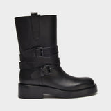 Julian A. Ankle Boots in Black Leather