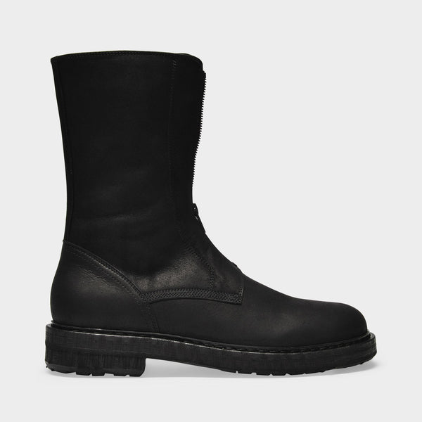 Willy A. Ankle Boots in Black Leather