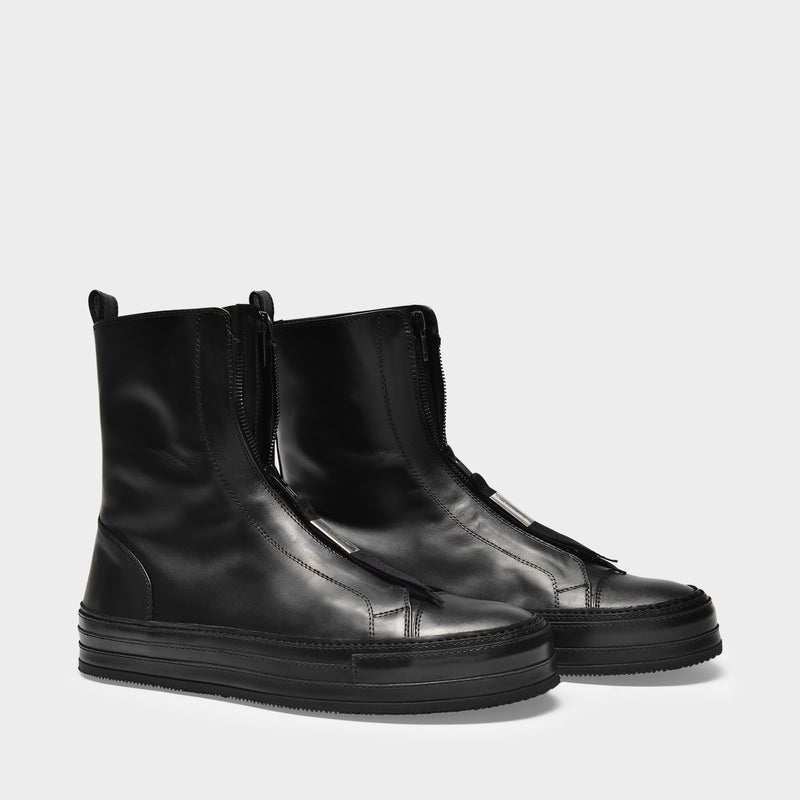 Reyers Sneakers in Black Leather