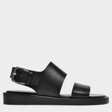 Lore Sandals in Black Leather