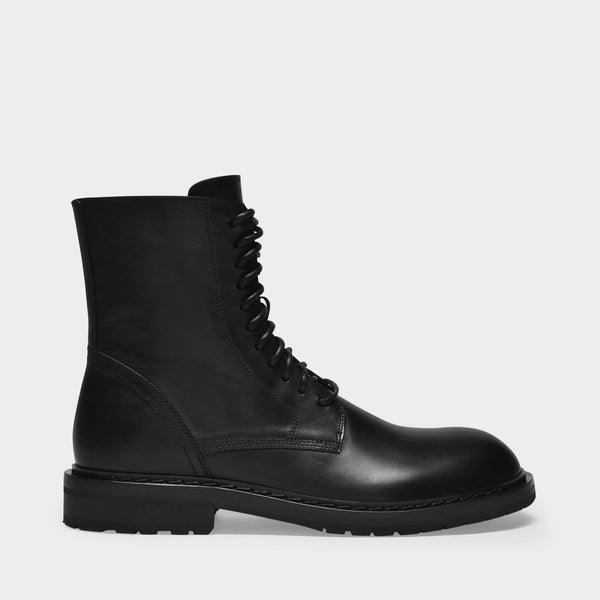 Danny Ankle Boots in Black Leather