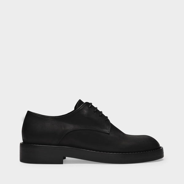Olivier Derbies in Black Leather