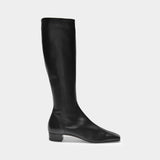 Boots Edie in Black Smooth Leather