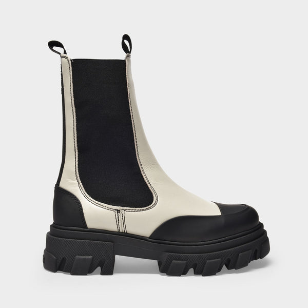 Ganni online boots white