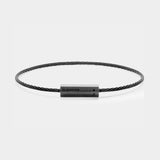 Le 5g Cable Bracelet in Black Brusched Ceramic